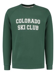 Shiwi Sportisks džemperis 'Colorado' tumši zaļš / balts