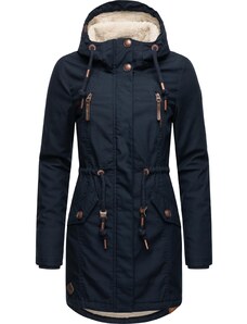 Ragwear Ziemas parka 'Elsie' zils / tumši zils / balts
