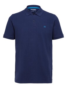 SELECTED HOMME T-Krekls 'Dante' tumši zils / ūdenszils