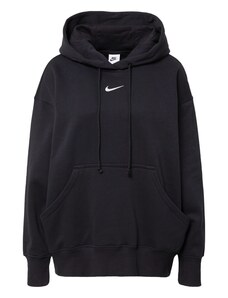 Nike Sportswear Sportisks džemperis 'Phoenix Fleece' melns / balts