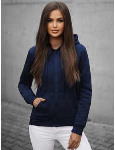 Sieviešu džemperis ar kapuci tumši zils OZONEE JS/W03Z