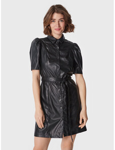 Ādas imitācijas kleita DKNY