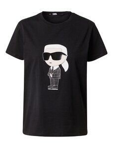 Karl Lagerfeld T-Krekls 'Ikonik 2.0' melns / balts
