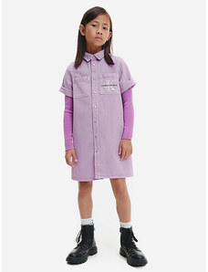 Calvin Klein Jeans Bērnu kleita, DENIM IRIS ORCHID