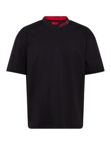 HUGO T-Krekls 'Demming' sarkans / melns