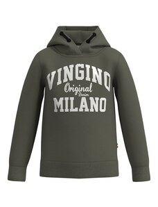 VINGINO Sportisks džemperis tumši zaļš / gandrīz balts