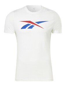 Reebok Sporta krekls 'Vector' zils / spilgti sarkans / balts
