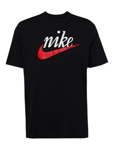Nike Sportswear T-Krekls 'Futura 2' spilgti sarkans / melns / balts