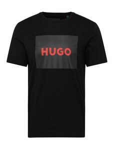 HUGO T-Krekls 'Dulive222' sarkans / melns