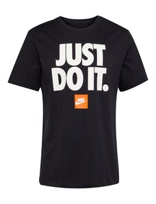 Nike Sportswear T-Krekls oranžs / melns / balts