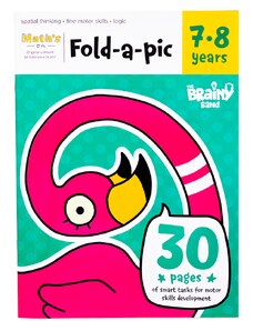 THE BRAINY BAND Attistības grāmata -«Fold-a-pic 7-8 gadi» EN TBB039/One size