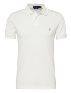 Polo Ralph Lauren T-Krekls gaiši brūns / balts