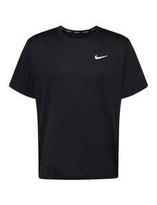 NIKE Sporta krekls 'Miler' melns / balts