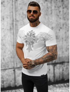 Vīriešu t-krekls balts OZONEE NB/MT3037