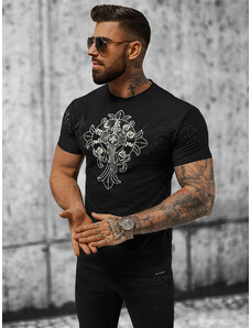 Vīriešu t-krekls melns OZONEE NB/MT3037