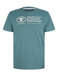TOM TAILOR T-Krekls degvielas krāsas / balts