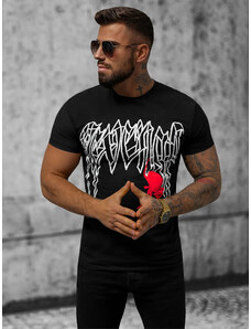 Vīriešu t-krekls melns OZONEE NB/MT3026