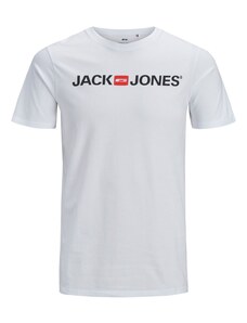 JACK & JONES T-Krekls 'Essentials' sarkans / melns / balts