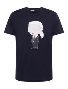 Karl Lagerfeld T-Krekls bēšs / tumši zils / pelēks / balts