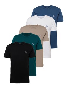 Abercrombie & Fitch T-Krekls zils / zaļš / melns / balts