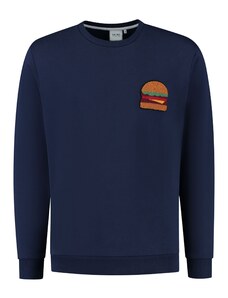 Shiwi Sportisks džemperis 'Burger' tumši zils / gaiši brūns / zaļš / sarkans