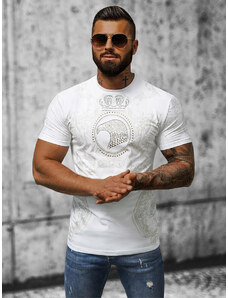 Vīriešu t-krekls balts OZONEE NB/MT3052