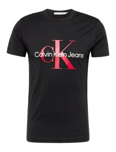 Calvin Klein Jeans T-Krekls sarkans / melns / balts