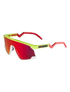 OAKLEY Sporta brilles 'BXTR' gaiši zaļš / sarkans