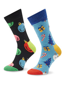 2 bērnu augsto zeķu pāru komplekts Happy Socks