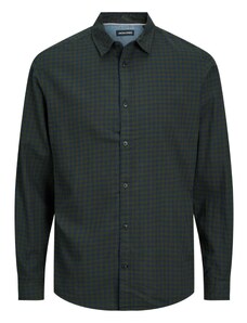 Jack & Jones Plus Krekls 'Gingham' tumši zils / tumši zaļš