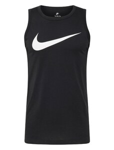 Nike Sportswear T-Krekls 'ICON SWOOSH' melns / balts
