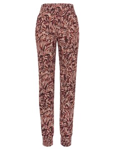 VIVANCE Pidžamas bikses bēšs / oranžs / rūsgans / melns
