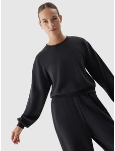 4F Sieviešu crop-top džemperis ar modāla piedevu