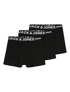 Jack & Jones Junior Apakšbikses 'SENSE' melns / balts