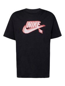 Nike Sportswear T-Krekls 'Futura' rozā / melns / balts