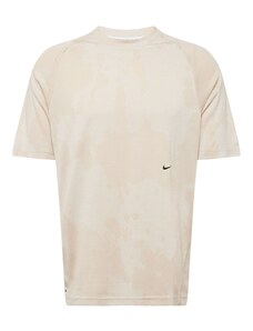 NIKE Sporta krekls 'ADV' bēšs / smilškrāsas / melns