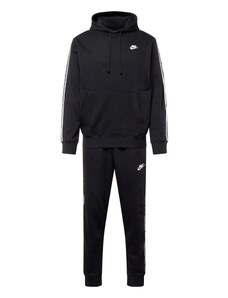 Nike Sportswear Treniņtērps 'CLUB FLEECE' melns / balts