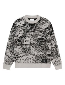 Calvin Klein Jeans Džemperis pelēks / melns