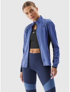 4F Sieviešu atpogājama skriešanas jaka bez kapuces - zila