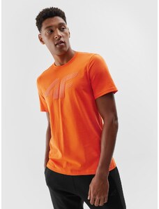 4F Vīriešu t-krekls regular ar apdruku - oranža