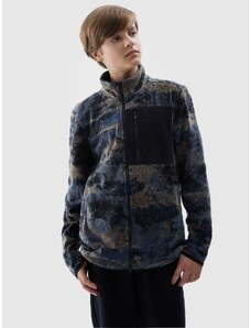 4F Zēnu flīsa jaka ar stāvapkakli regular - daudzkrāsu