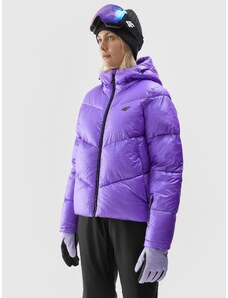 4F Sieviešu slēpošanas dūnu virsjaka ar sintētiskām dūnām - violeta