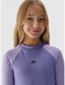 4F Meiteņu termoaktīvā matēta apakšveļa (augšdaļa) - violeta