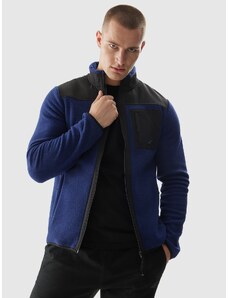 4F Vīriešu flīsa jaka ar stāvapkakli regular - zila
