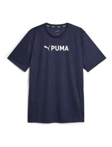 PUMA Sporta krekls tumši zils / balts