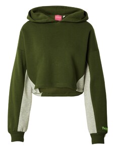 The Jogg Concept Sportisks džemperis 'RAFINE' raibi pelēks / raibi zaļš