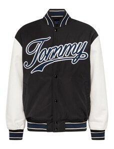 Tommy Jeans Starpsezonu jaka tumši zils / melns / balts