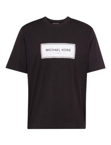 Michael Kors T-Krekls 'EMPIRE' akmens / melns / gandrīz balts