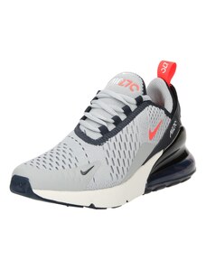Nike Sportswear Brīvā laika apavi 'Air Max 270' pelēks / grafīta / neonoranžs / balts