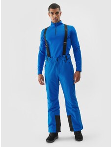 4F Vīriešu slēpošanas bikses ar bikšturiem membrāna 8000 - zilas